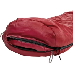 High Peak  Redwood 3 mummy slaapzak dark red grey