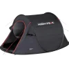 High Peak  Vision 3 pop up tent black