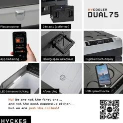 Hyckes HyCooler Pro Dual 75 compressor koelbox