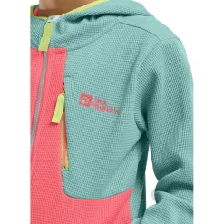 Jack Wolfskin  Actamic Grid fleece vest junior sunset coral