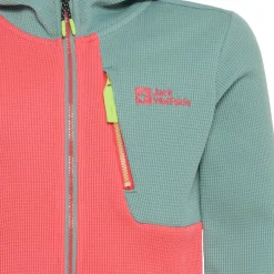 Jack Wolfskin  Actamic Grid fleece vest junior sunset coral