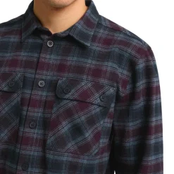 Jack Wolfskin  Baja overhemd heren check dark navy