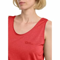 Jack Wolfskin  Crosstrail tanktop dames vibrant red