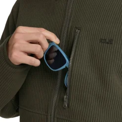 Jack Wolfskin  Lake Ridge fleece vest heren obsidian moss