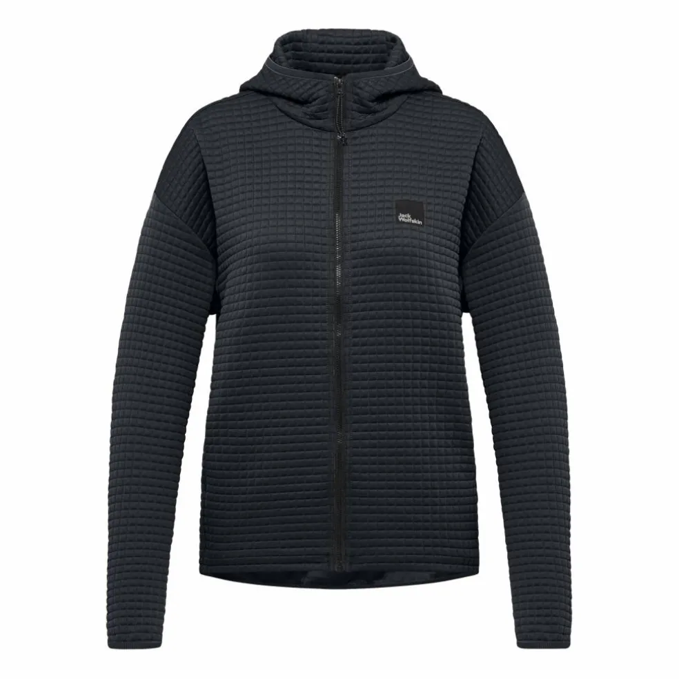 Jack Wolfskin Mogari Hooded fleece vest dames dark navy