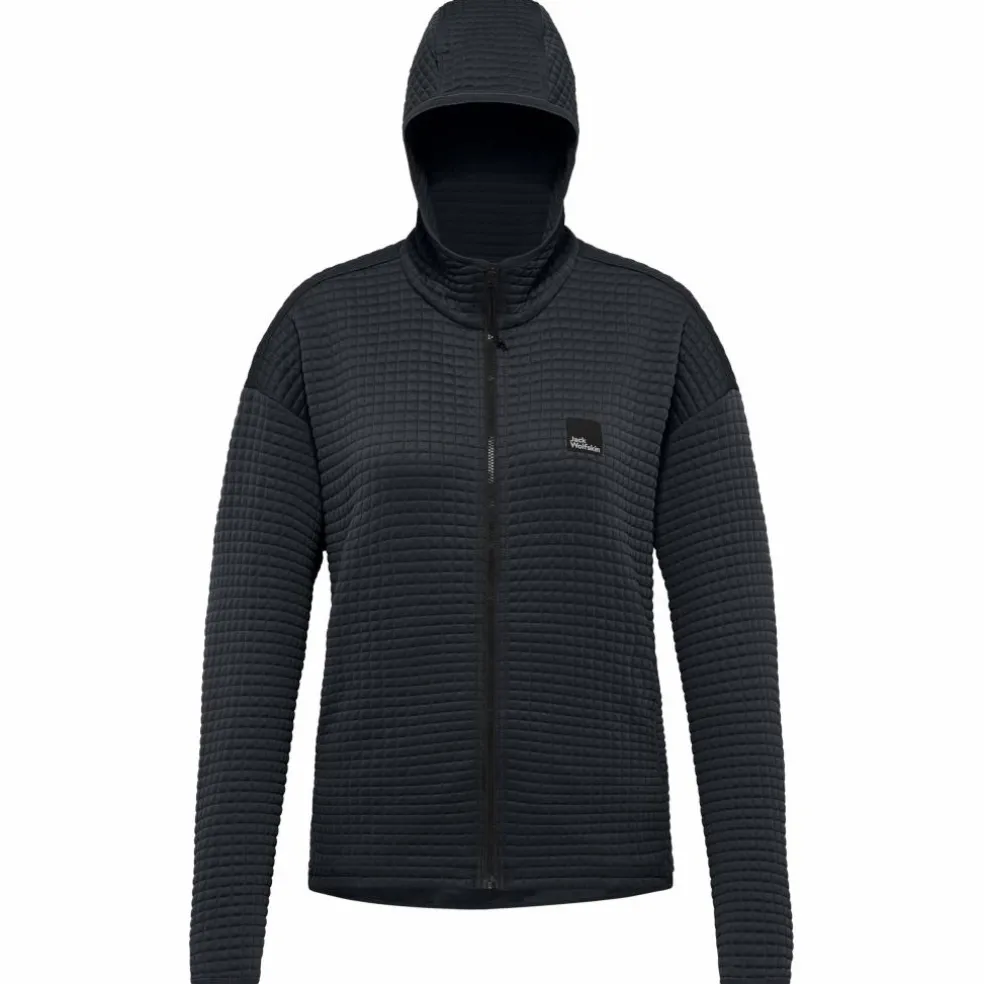 Jack Wolfskin Mogari Hooded fleece vest dames dark navy