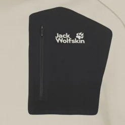 Jack Wolfskin  Prelight Trail Crew shirt heren pale sand