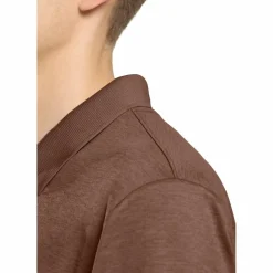 Jack Wolfskin  Travel polo heren dark rust heather