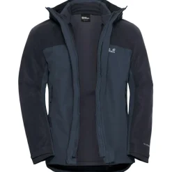 Jack Wolfskin  Wild Places 3-in-1 outdoor jack heren midnight sky