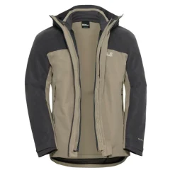 Jack Wolfskin  Wild Places 3-in-1 outdoor jack heren linen
