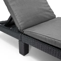 Keter Daytona Sunlounger ligbed graphite inclusief  kussen