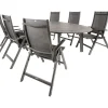 Kettler HPL Edge 240 Easy 6 verstelbaar tuinset antraciet