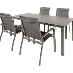 Kettler HPL 180 Legato 4 dining tuinset jura antraciet