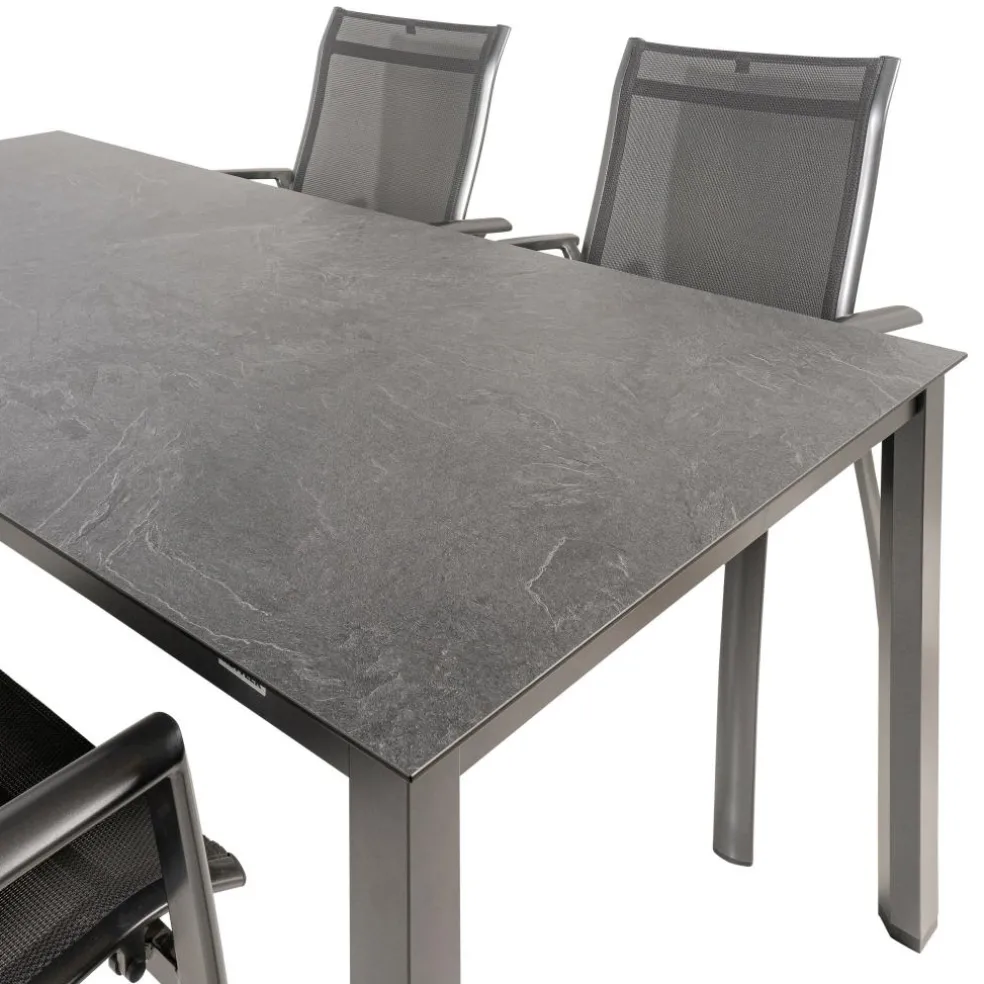 Kettler HPL 180 Legato 4 dining tuinset jura antraciet