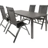 Kettler HPL 180 Legato 4 verstelbaar tuinset jura  antraciet