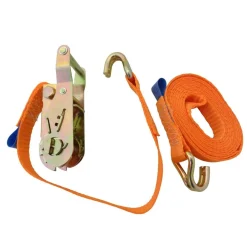 Konvox 750/1500 daN spanband met ratel en haken 8 meter