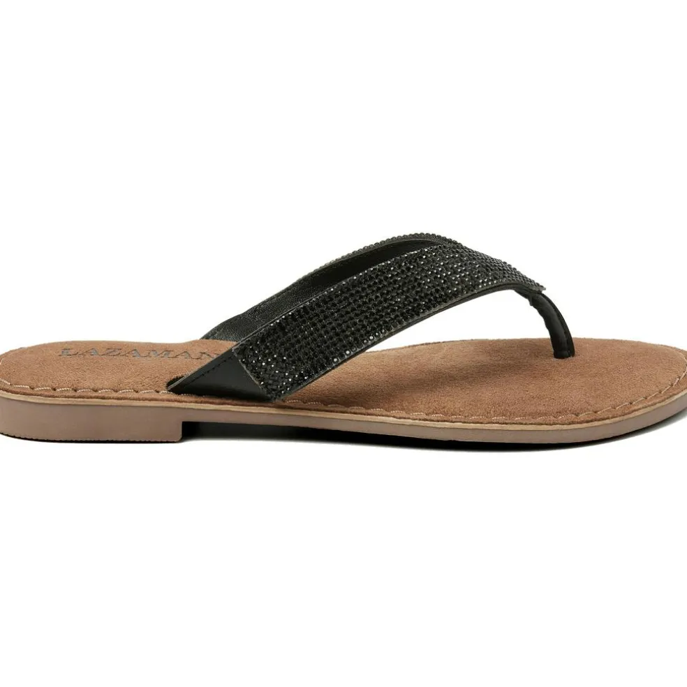 Lazamani 75.803 slippers dames diamond sheet black