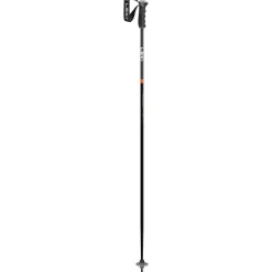 Leki Neolite Airfoil skistokken black dark anthracite  neon orange