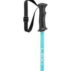 Leki Rider skistokken junior dark blue light turquoise  white