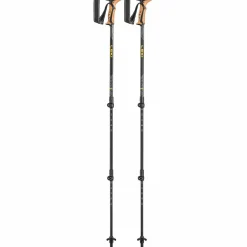 Leki Khumbu Lite wandelstokken mango dark anthracite black