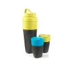 Light My Fire  Pack-up drinkflessen set lime cyan blue