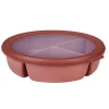 Mepal Cirqula Bento multikom vershouddoos rond 1 liter vivid mauve