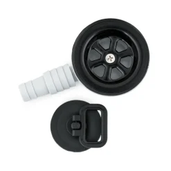 Navy Load  haakse afvoerplug 20 - 25 mm zwart