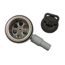 Navy Load  haakse afvoerplug 20 - 25 mm grijs