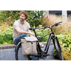 New Looxs  Leeds Single fietstas 19 liter taupe