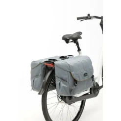 New Looxs Mondi Joy Double fietstas 38 liter quilted grey