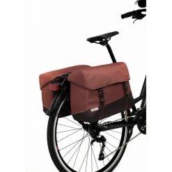 New Looxs  Oslo Joli Double fietstas 37 liter burgundy rust