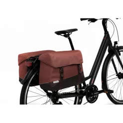New Looxs  Oslo Joli Double fietstas 37 liter burgundy rust