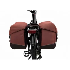 New Looxs  Oslo Joli Double fietstas 37 liter burgundy rust