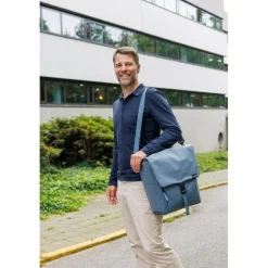 New Looxs  Tulum Single fietstas 16 liter grey green