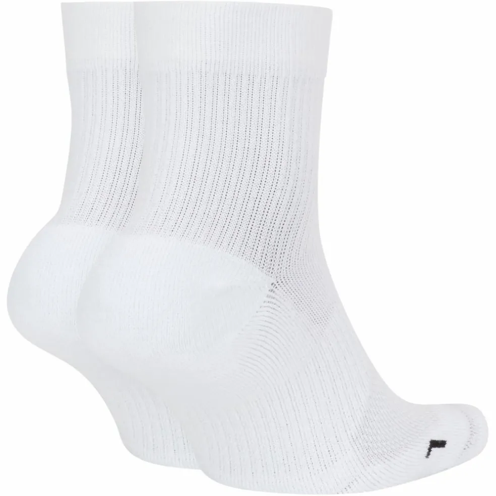 Nike Court Multiplier Max tennissokken heren 2-pack white