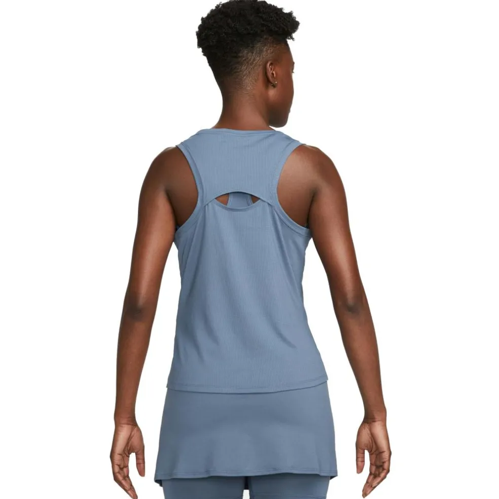 Nike Court Victory tennis tanktop dames diffused blue white