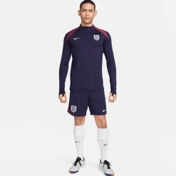 Nike Engeland Strike Dri-FIT trainingsshirt heren purple ink rosewood white