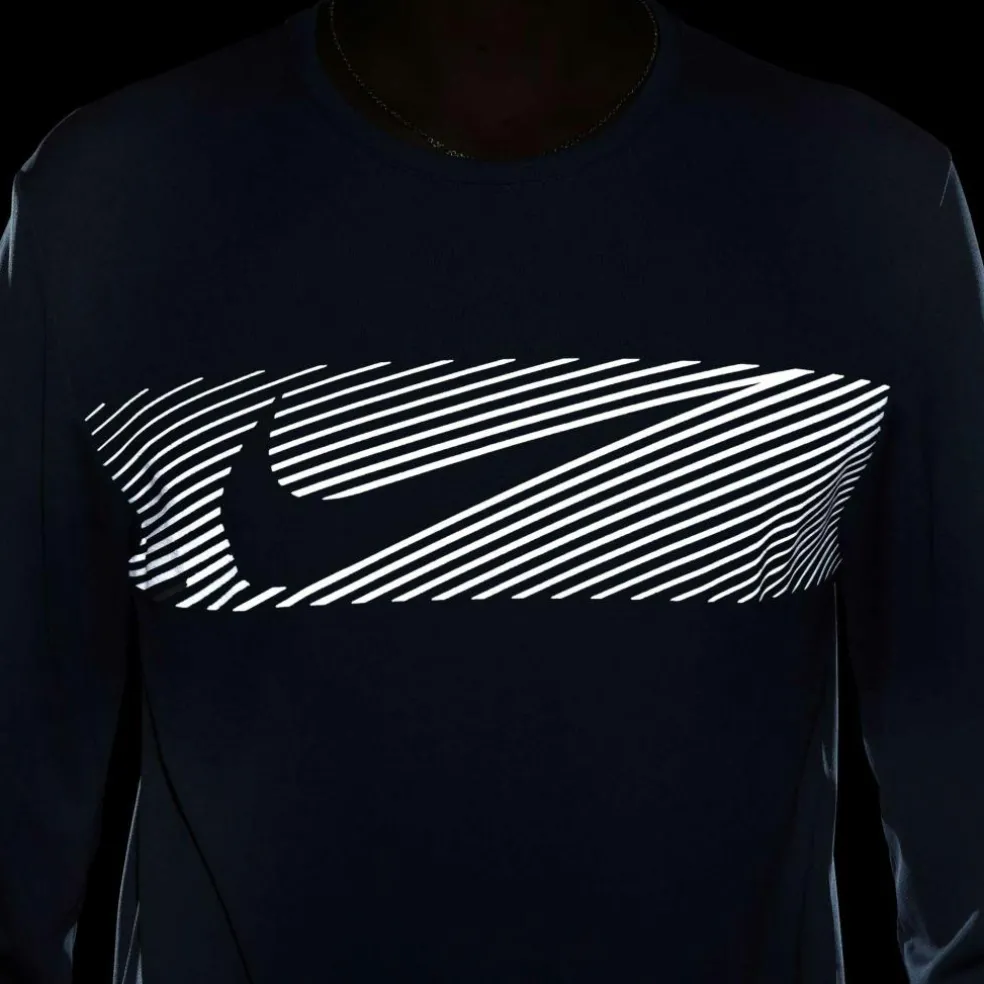 Nike Miler Flash Dri-FIT hardloopshirt heren court blue reflective silver