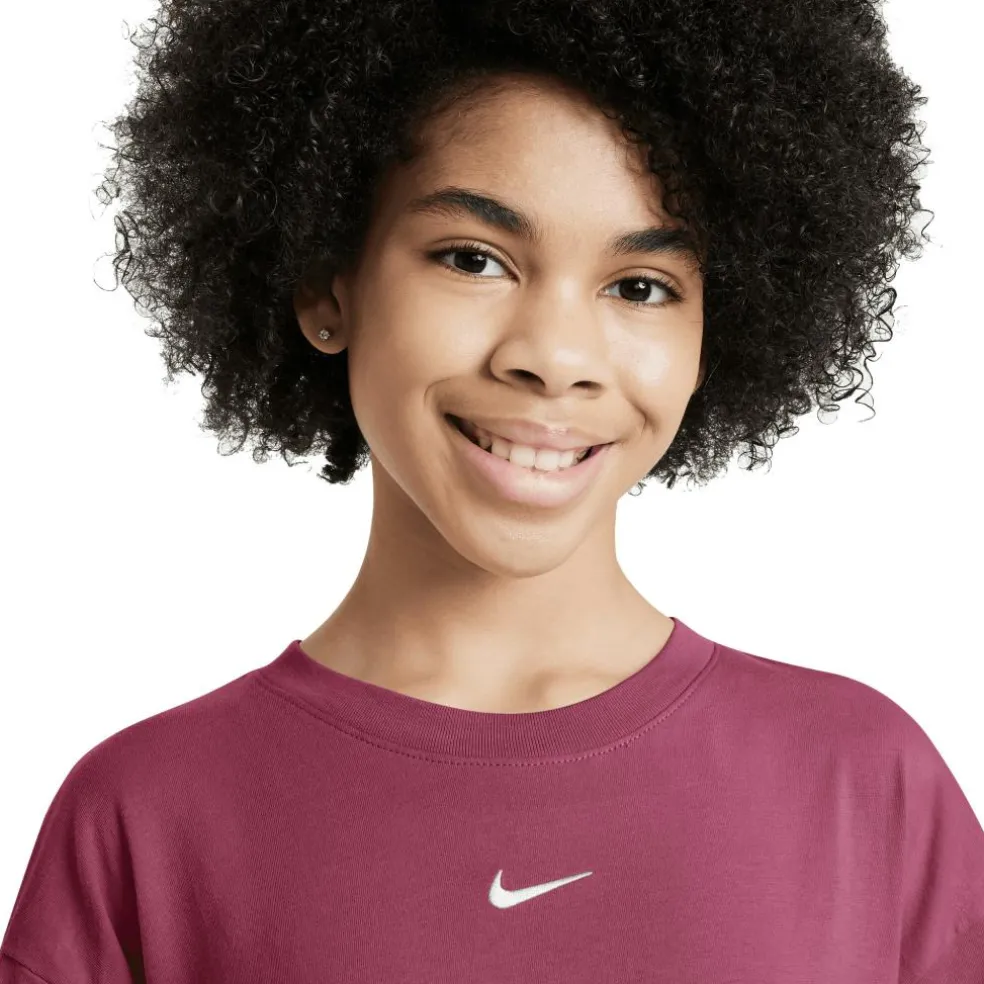 Nike Sportswear Essential shirt junior sweet beet
