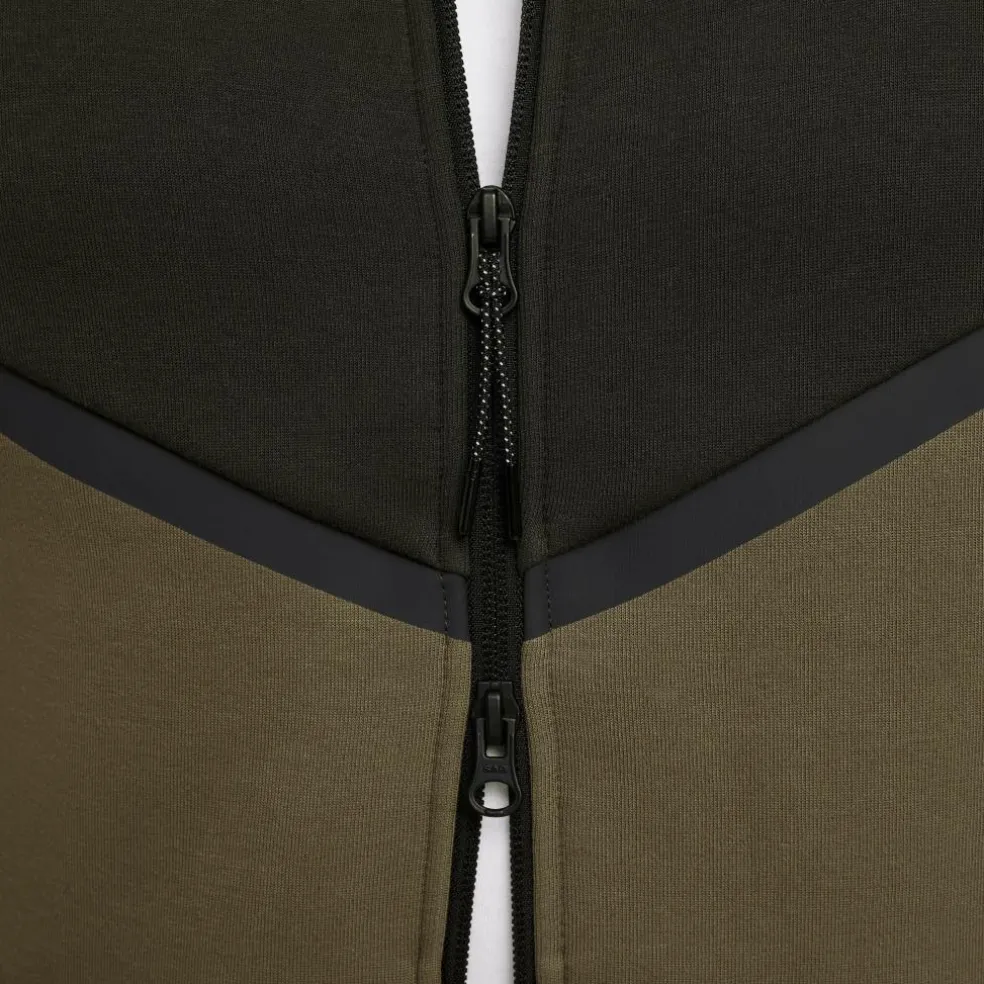 Nike Tech Fleece Windrunner vest heren sequoia medium olive black