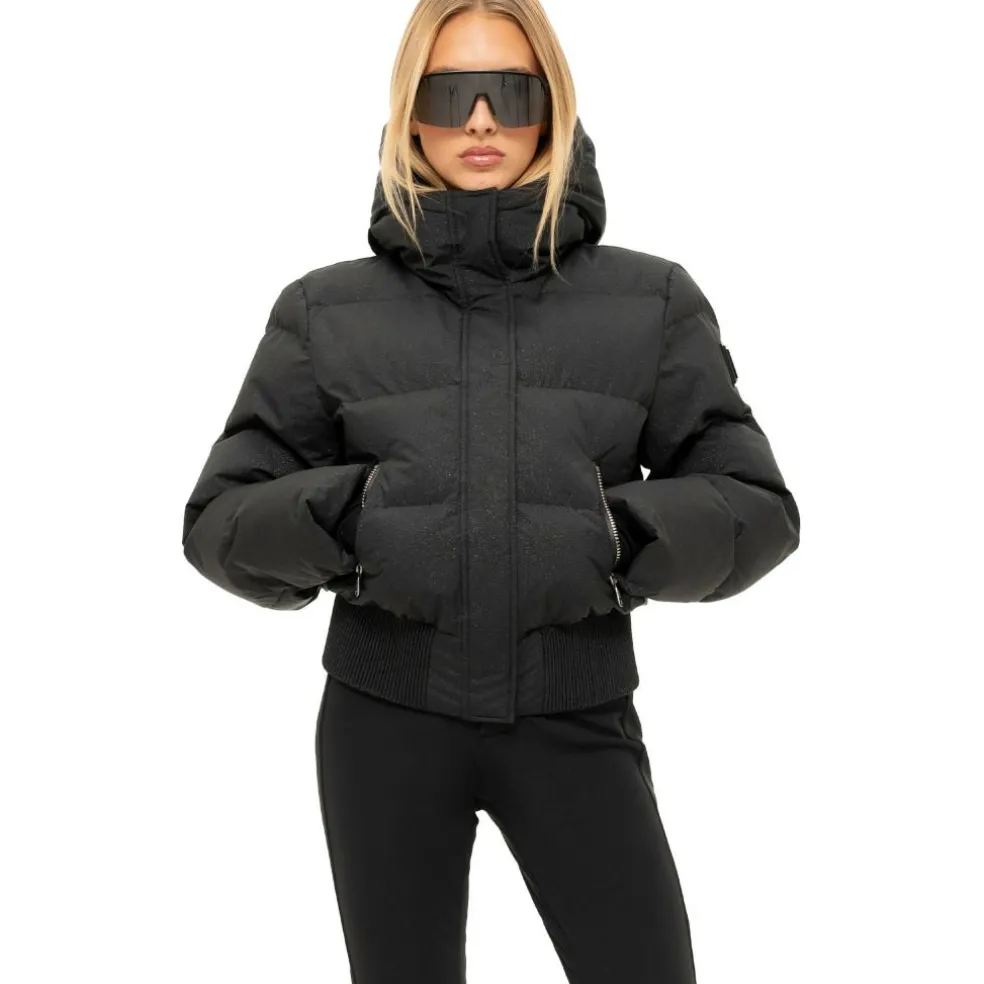 NIKKIE Numa Glitter winterjas dames black