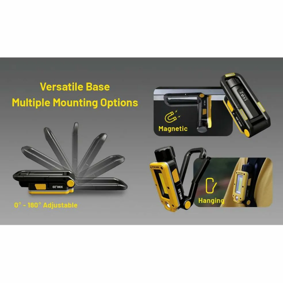 Nitecore NWL20 werklamp yellow