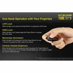 Nitecore Tube V2.0 zaklamp black