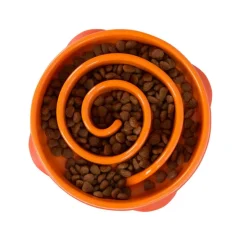 Outward Hound  Fun Feeder Slo Bowl Mini voerbak oranje