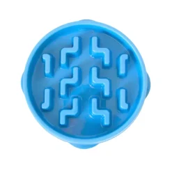 Outward Hound  Fun Feeder Slo Bowl Mini voerbak blauw