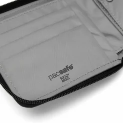 PacSafe RFIDsafe Zip Around portemonnee jet black