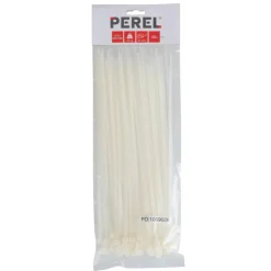 Perel Tie-wrap transparant 300 x 4,8 mm 100 stuks