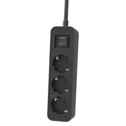 Philips 3-voudige stekkerdoos 1,5 meter black