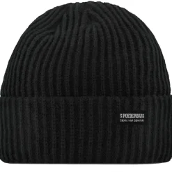 Poederbaas Royal Rib muts black