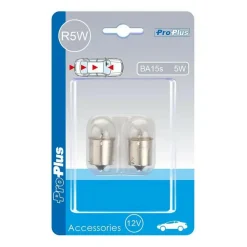 ProPlus BA15s 12V 5W halogeenlamp set van 2 stuks